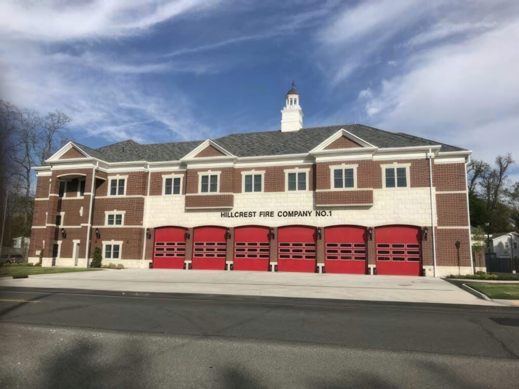 Modern firehouse with durable roofing