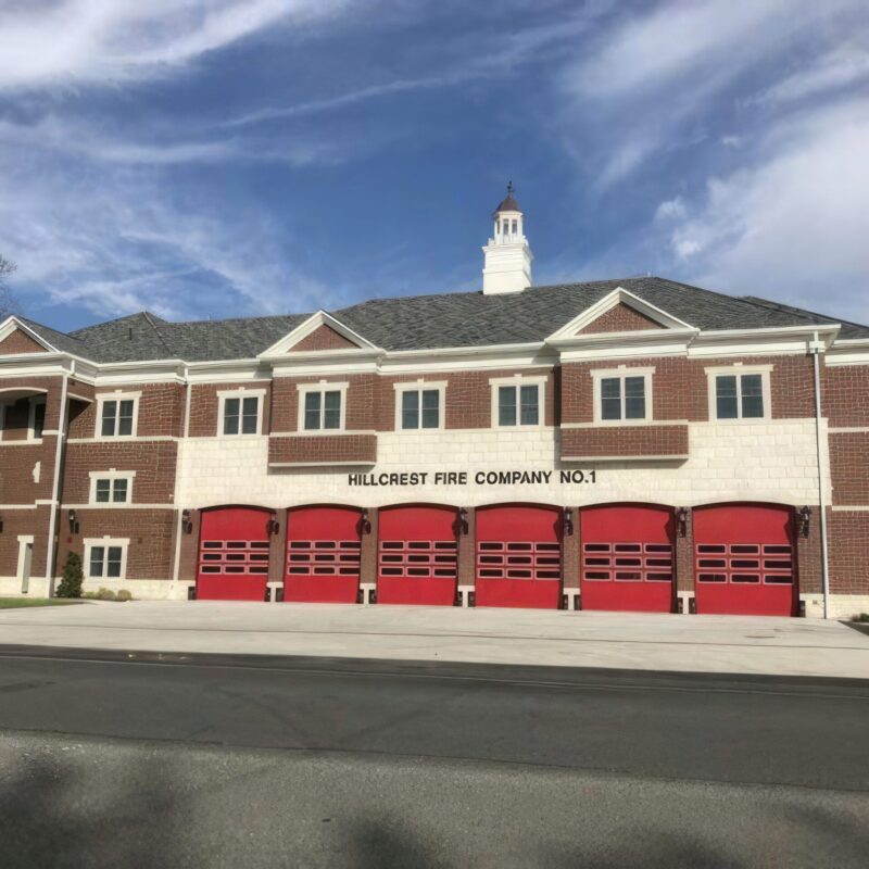Modern firehouse with durable roofing
