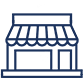 Commercial roofing services storefront icon